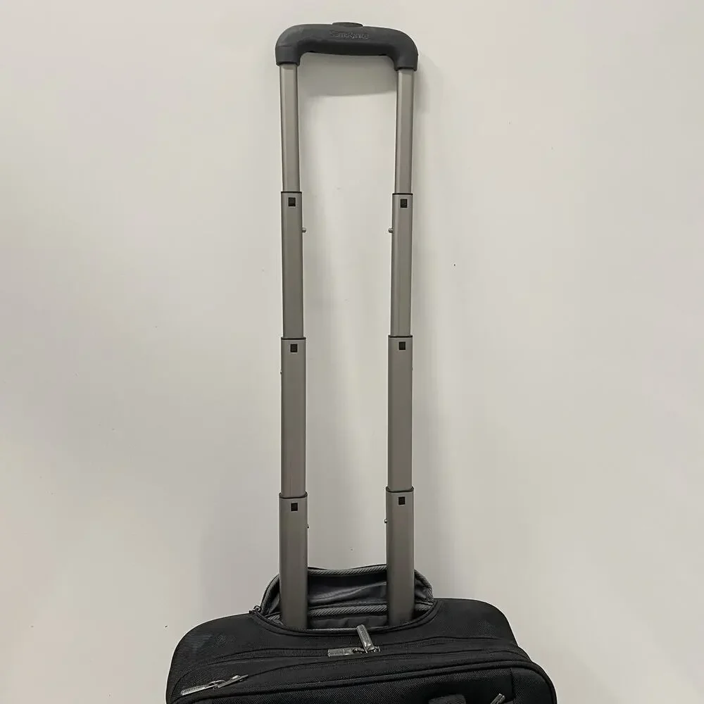 Samsonite Rolling Laptop Case Wheeled Business Travel Carry-On Briefcase Black